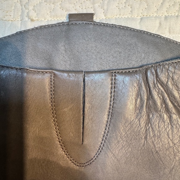 Stylish Sam Edelman Tall Gray Leather Boots - Picture 8 of 14